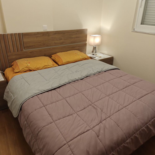 Double bed with mattress and nightstands like new