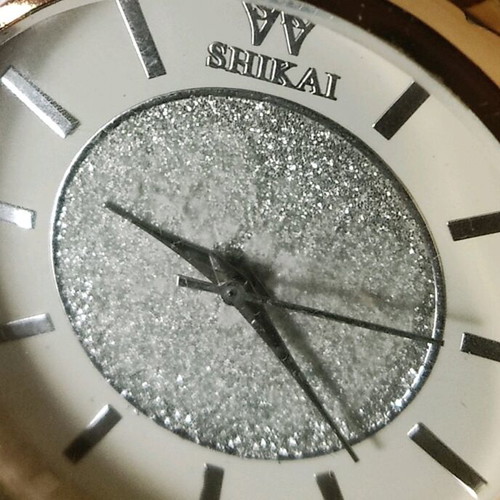 Watch with leopard silicone strap like new, women's