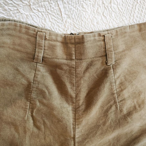 Khaki velvet shorts like new, size M