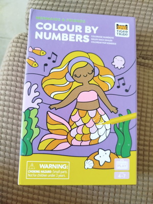 Σετ δραστηριοτήτων Colour by Numbers με γοργόνες για κορίτσια