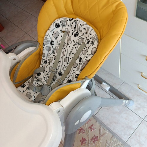 Lorelli Party high chair, lemon curry leather