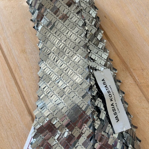 Vassia Kostara Silver Jackson Tie new with tags