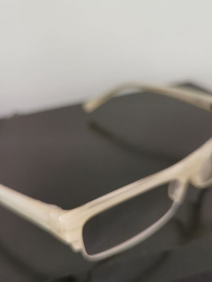 Glasses for diopter new, ecru white color