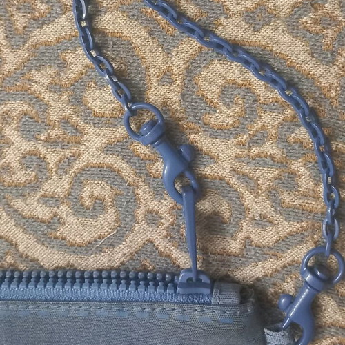 Armani Jeans wallet blue waterproof like new with chain