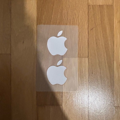 Apple stickers new, 2 large from iPad