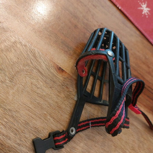 Flamingo Muzzle Silas Black dog muzzle new