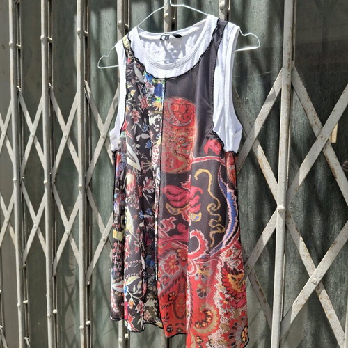 Desigual vintage layered tank top size M like new, colorful