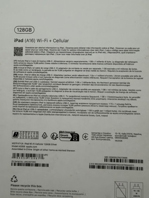 iPad A16 Wi-Fi + Cellular, ελάχιστα χρησιμοποιημένο με εγγύηση