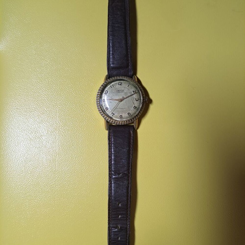 Venus 17 Rubis watch used, men's gold antique