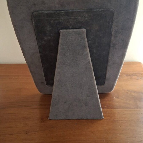 Silver-plated photo frame used 20x25 with thick border