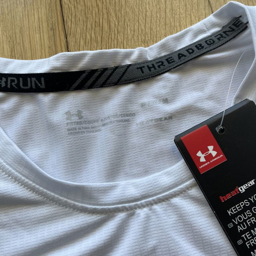 under armour compression t-shirt white