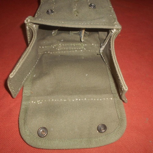 Greek Army M-71 First Aid Pouch canvas green new