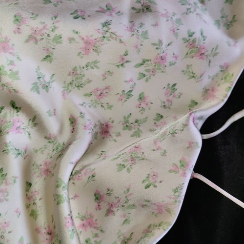 Gina Tricot satin top new with floral pattern and cowl neck