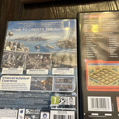 PC games pack of 8 used, strategy, action, simulation