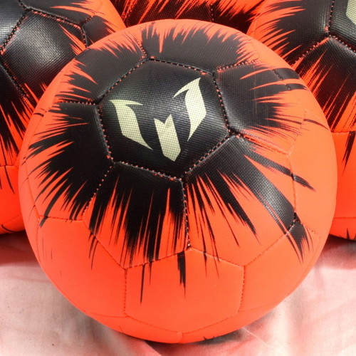 Adidas Messi footballs used, size 1, pack of 10, orange-black