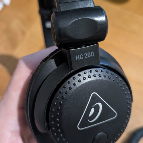 Behringer HC 200 headphones used with 3.5mm and 6.3mm adapter wired