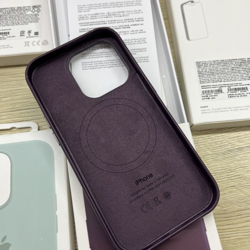 Apple Leather and Silicone Cases for iPhone 14 Pro new, MagSafe