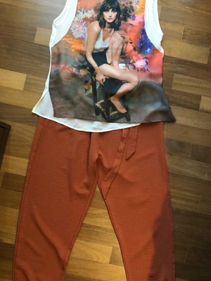 Celestino airy terracotta pants size XL like new