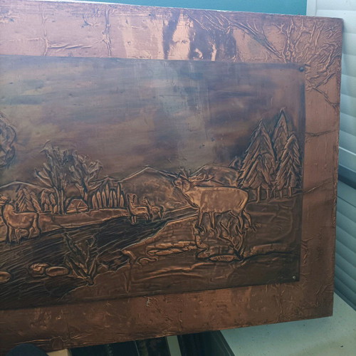 Chalcography painting used with depicted subject