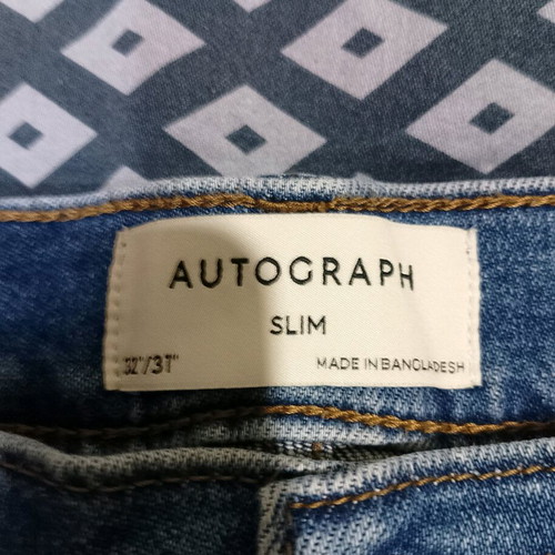 M&S Autograph Bright Indigo Slim Jeans used, size S