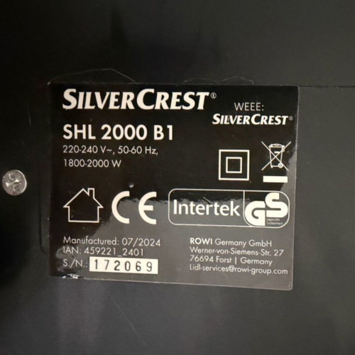 Switch On Fan Heater 1000/2000W used ceramic with timer