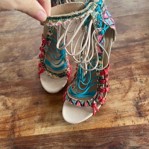Tsakiris Mallas sandals new, multicolor, size 37