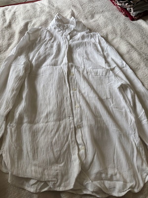 Women's long-sleeve shirt H&M white like new size L