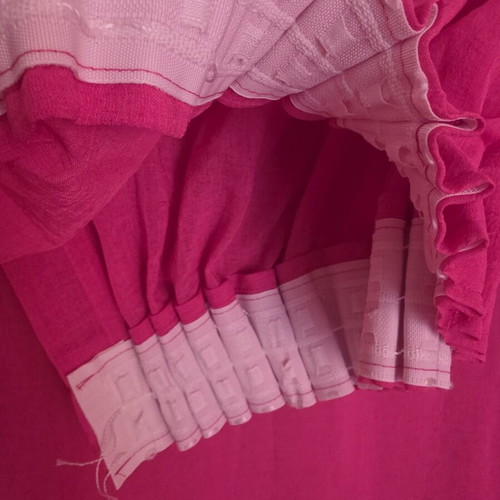Bedroom curtains set of 2 pieces fuchsia, like new