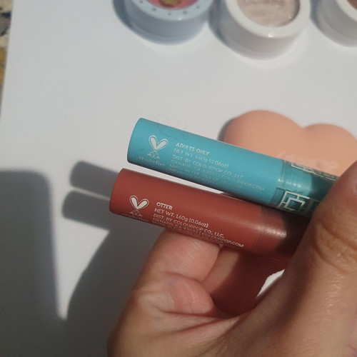 ColourPop makeup set 14 items lightly used, green palette repaired
