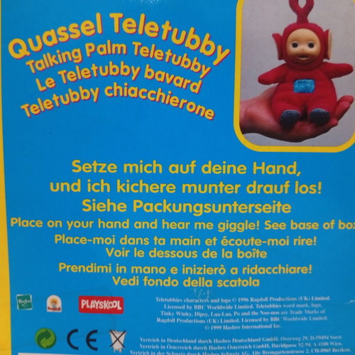 Teletubbies Quassel Red Teletubby Po plush with sound new