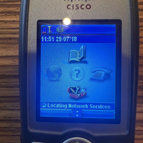 Cisco CP-7926G Unified Wireless IP Phone used with original charger