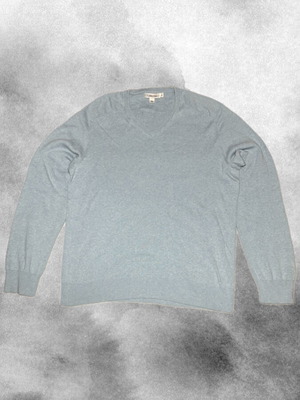 Calvin Klein V-Neck Sweater light blue turquoise like new, size L