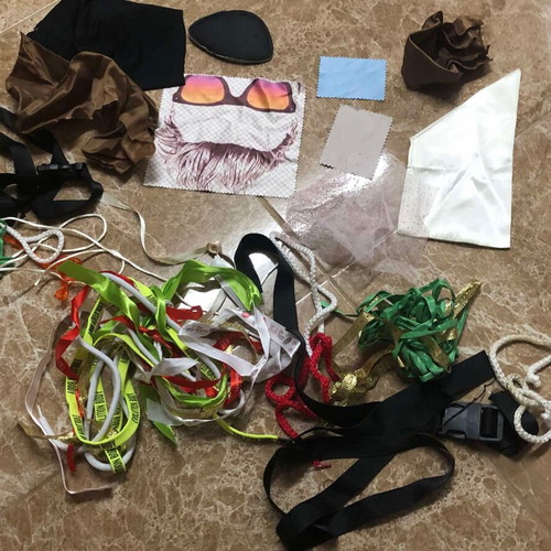 Craft supplies pack used, assorted items