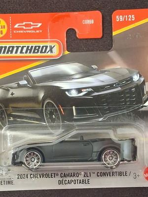 2024 Chevrolet Camaro ZL1 κάμπριο Matchbox αυτοκίνητο