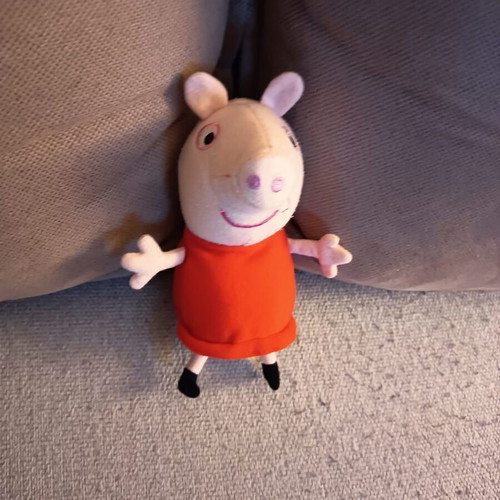 Peppa and George plush toys, 13cm and 18cm