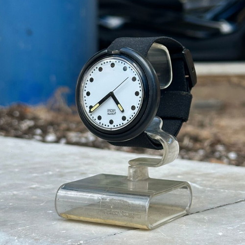 Swatch Pop Night PWB144 wristwatch used, Swiss Made 1990 vintage