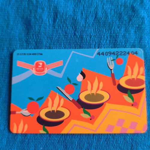 German phone card used