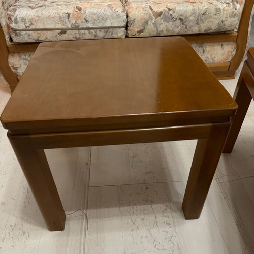 Coffee tables used, brown, set of 2 pieces 80cm and 40cm