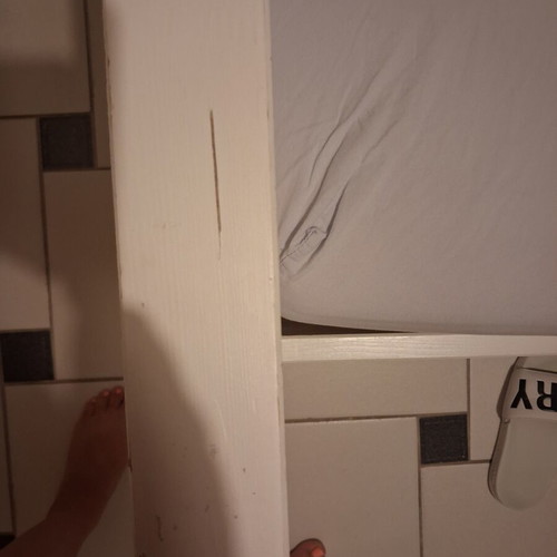 IKEA semi-double bed frame with slats, 200x120 cm mattress