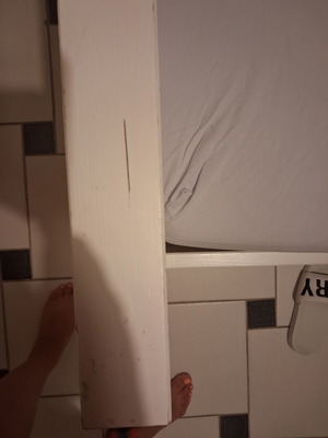 IKEA semi-double bed frame with slats, 200x120 cm mattress