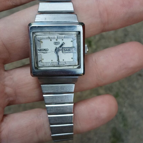Seiko 5 Automatic TV-Shape Vintage Watch Japan used