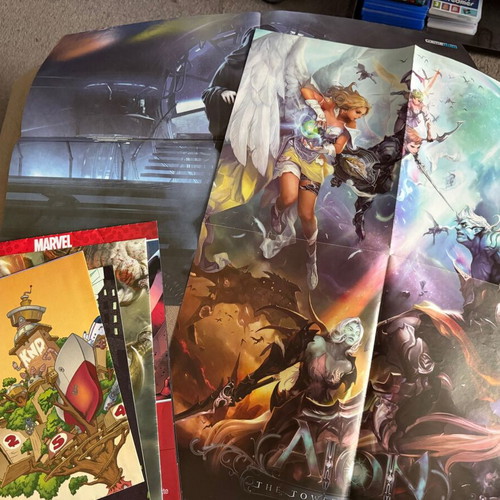 Scott Pilgrim manga complete set with comics and posters new