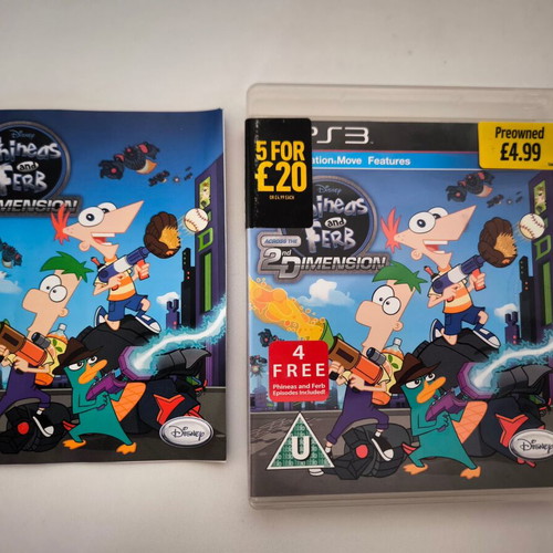 Phineas And Ferb Across the 2D Dimensions Disney PS3 game