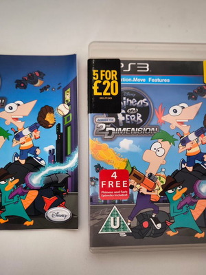 Phineas And Ferb Across the 2D Dimensions Disney PS3 game