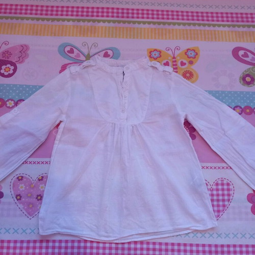 Zara blouse and shirt like new, white, size 4-5 years