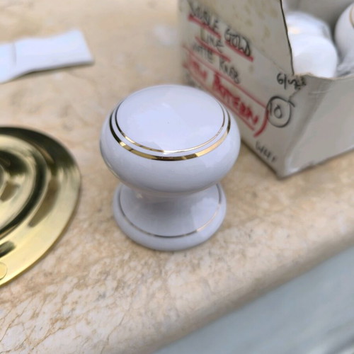 2" knobs with double gold line new