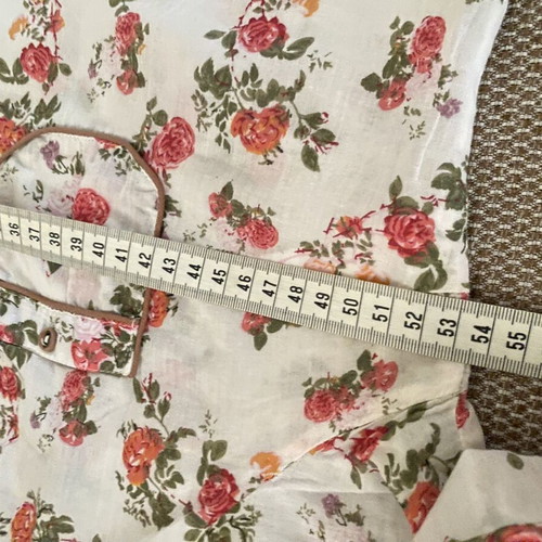 Stradivarius floral tunic like new, size L, cotton