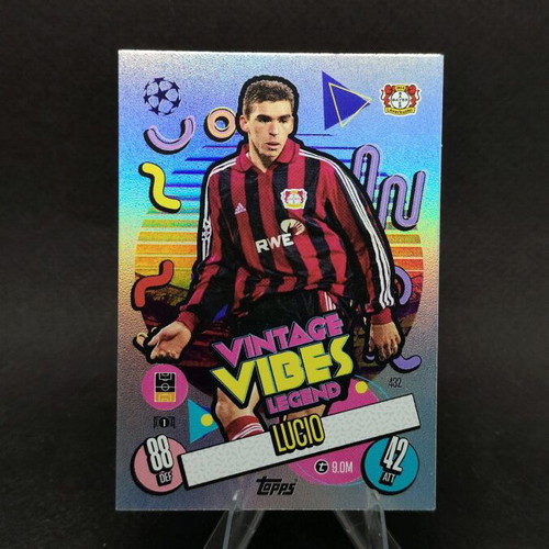 Lucio Vintage Vibes collectible card used TOPPS Match Attax Bayern Leverkusen