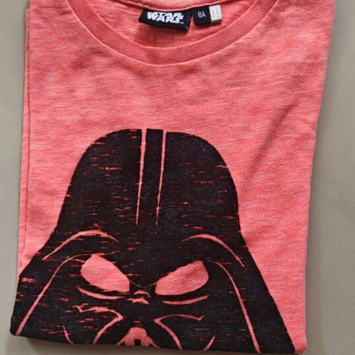 Star Wars children's T-shirt Darth Vader size 8 used, 128 cm, pink