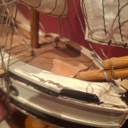 Wooden sailboat decorative model like new